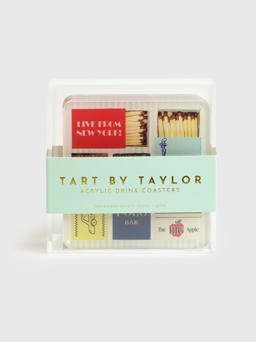 Tart By Taylor Matchbook Set of 4 Coasters