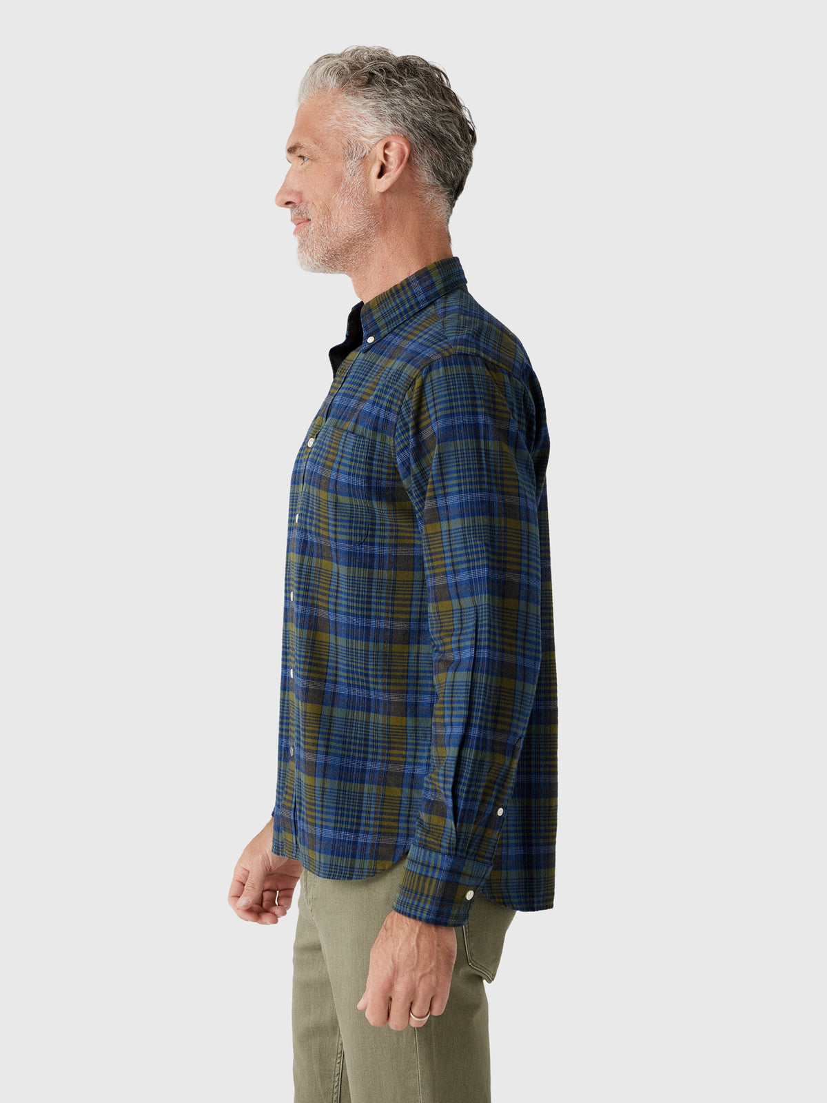 Original Madras Trading Company Men's N°5 Classic Long Sleeve Shirt - Saint Bernard