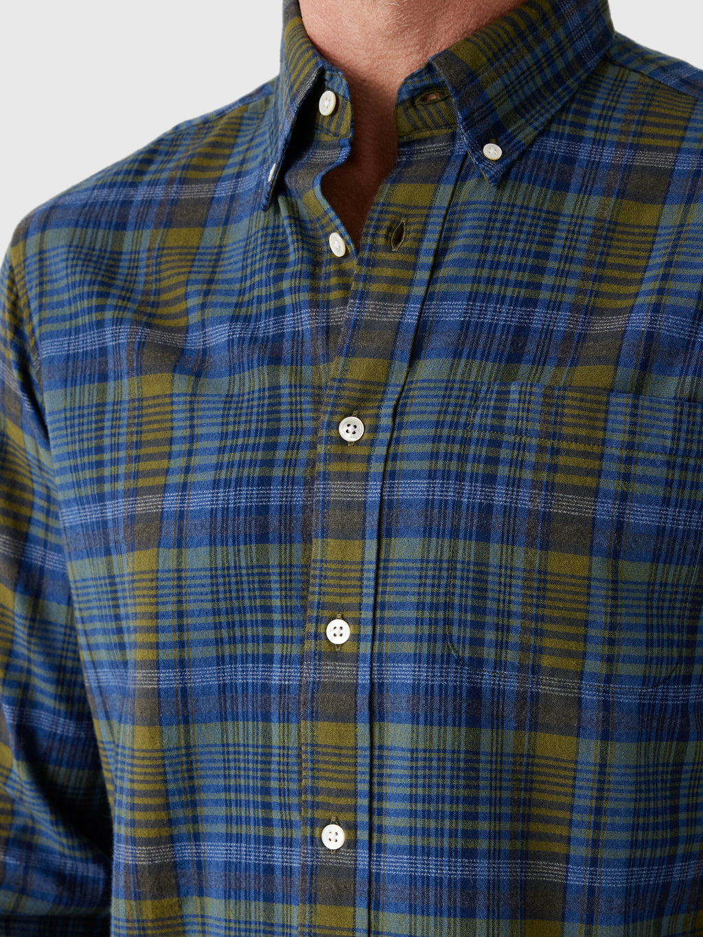 Original Madras Trading Company Men's N°5 Classic Long Sleeve Shirt - Saint Bernard