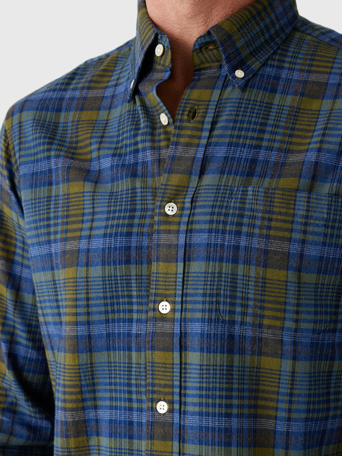 Original Madras Trading Company Men's N°5 Classic Long Sleeve Shirt - Saint Bernard