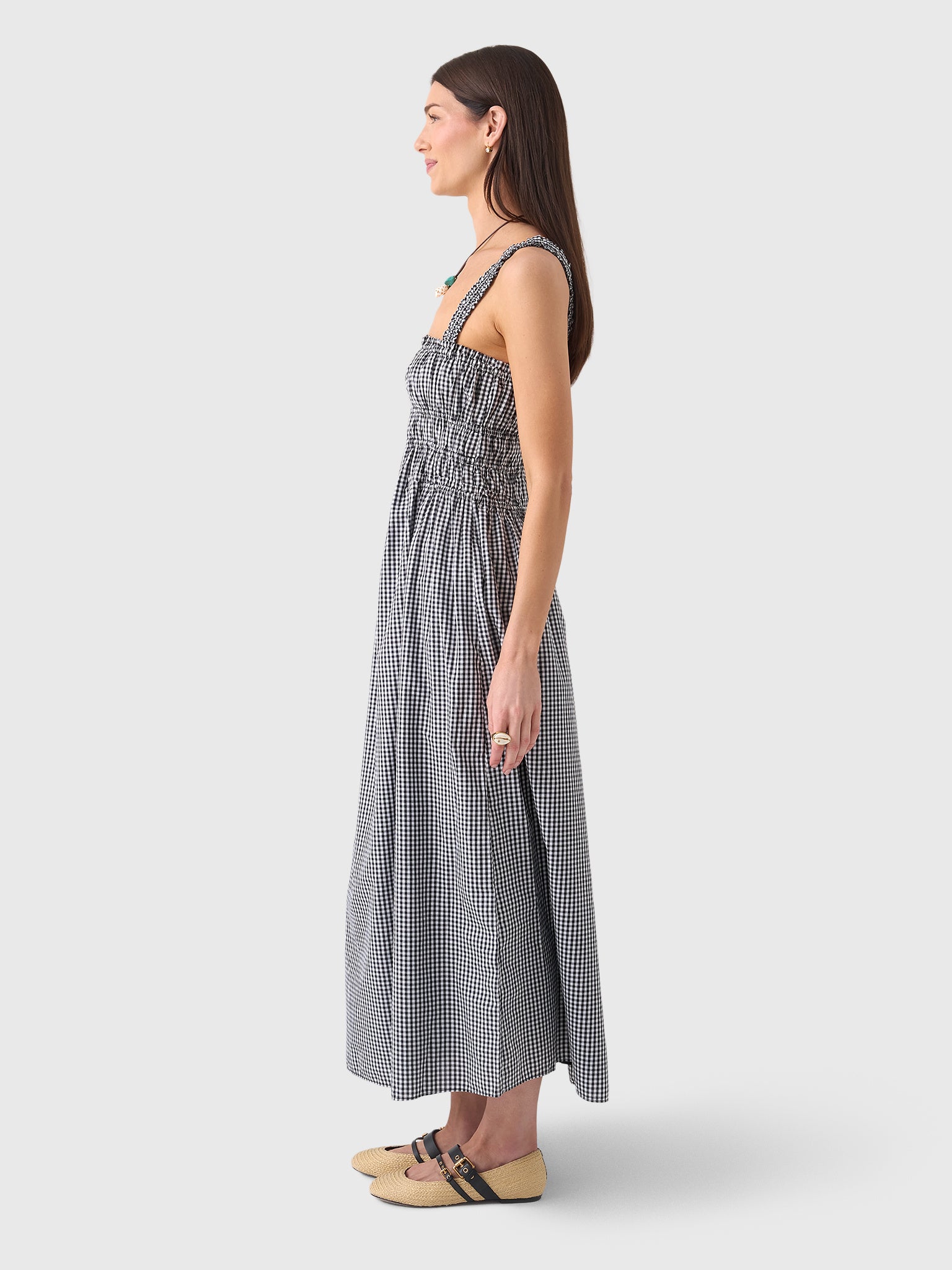 Masons Daughter Women's Gingham Maxi Dress - Saint Bernard