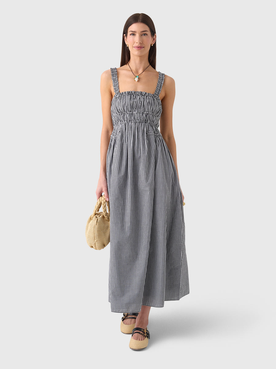 MASONS DAUGHTER Masons Daughter Women's Gingham Maxi Dress, 100% natural fabric dresses