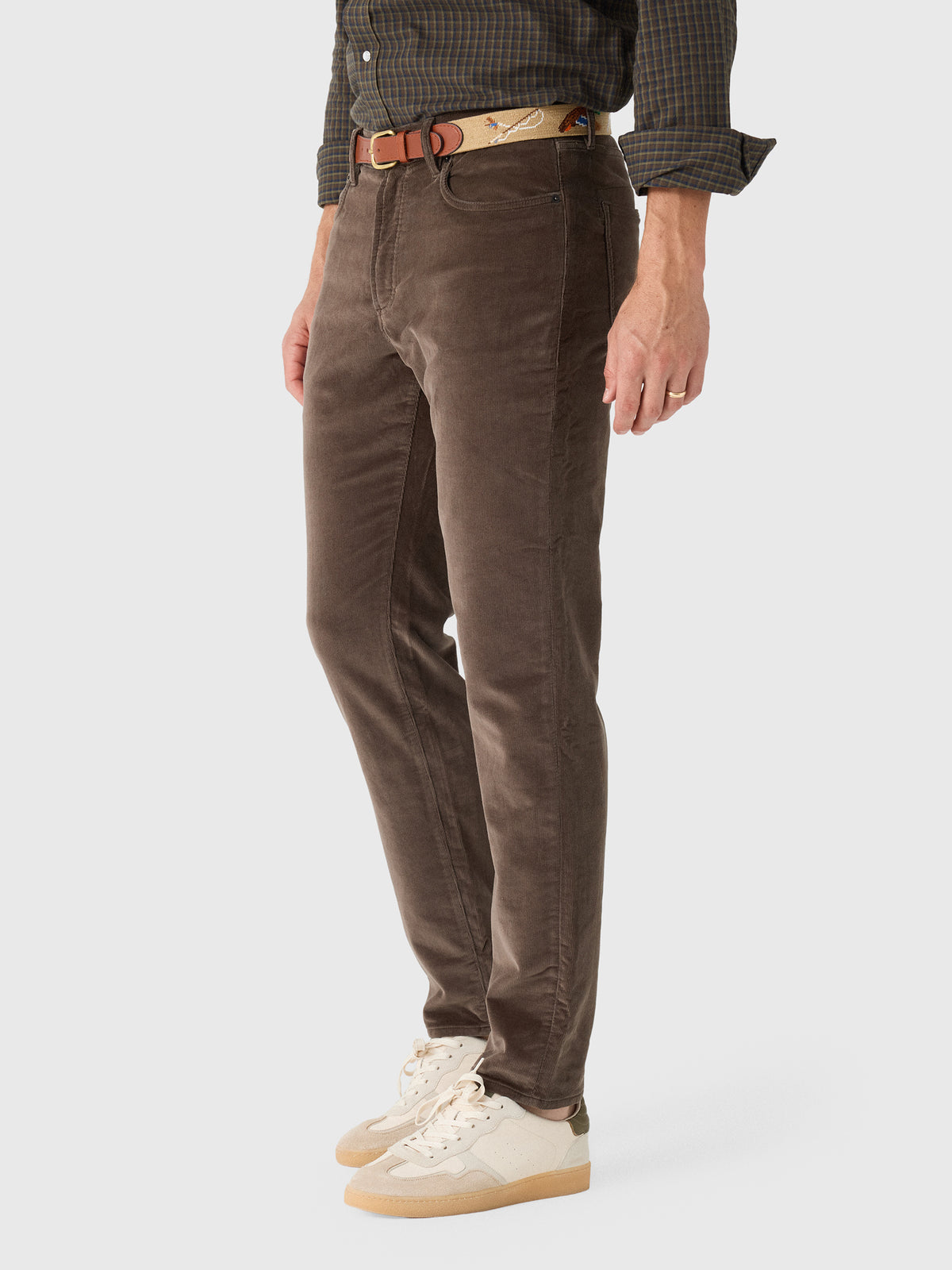 Faherty Brand Men's Stretch Terry Corduroy 5-Pocket Pant - Saint Bernard
