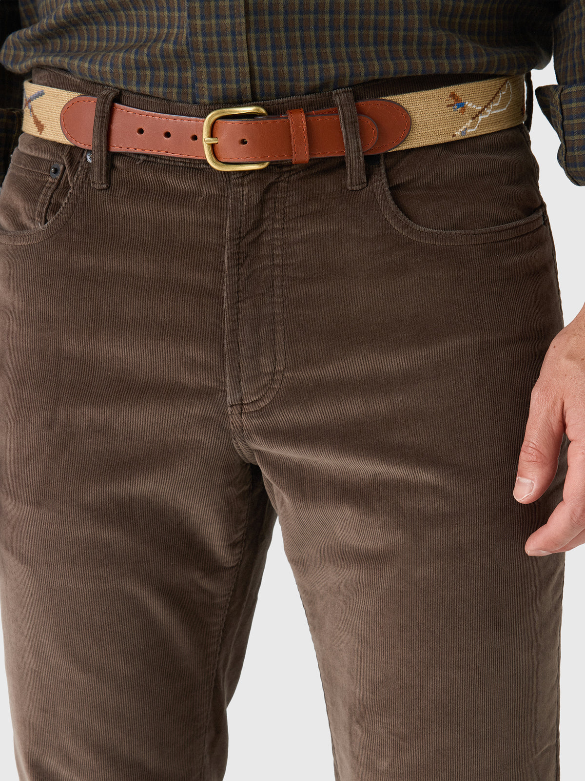 Faherty Brand Men's Stretch Terry Corduroy 5-Pocket Pant - Saint Bernard