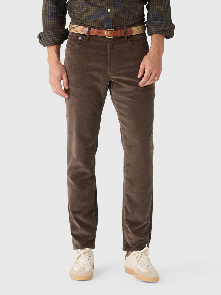 Faherty Brand Men's Stretch Terry Corduroy 5-Pocket Pant - Saint Bernard