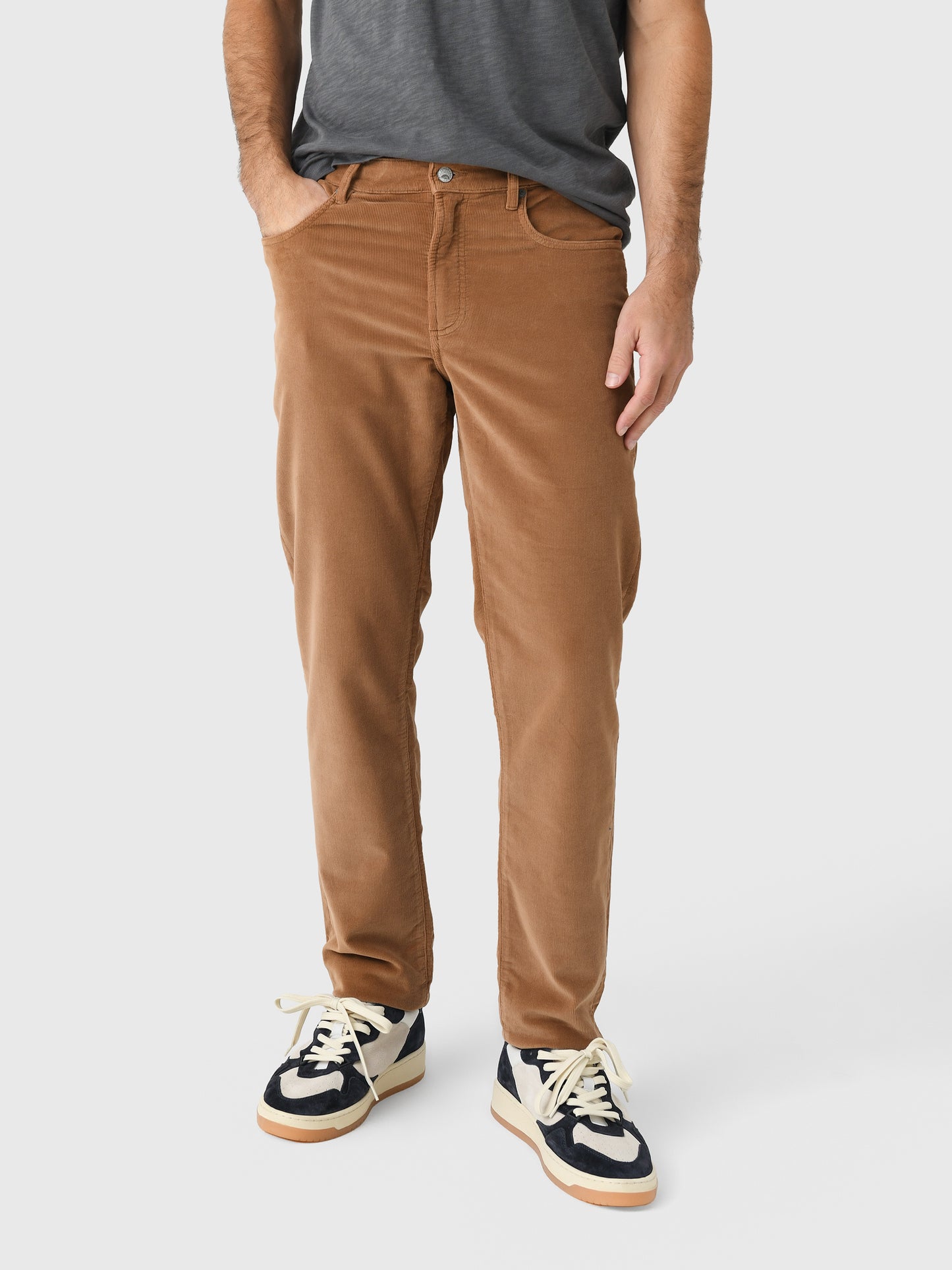 Faherty Brand Men's Stretch Terry Corduroy 5-Pocket Pant - Saint Bernard