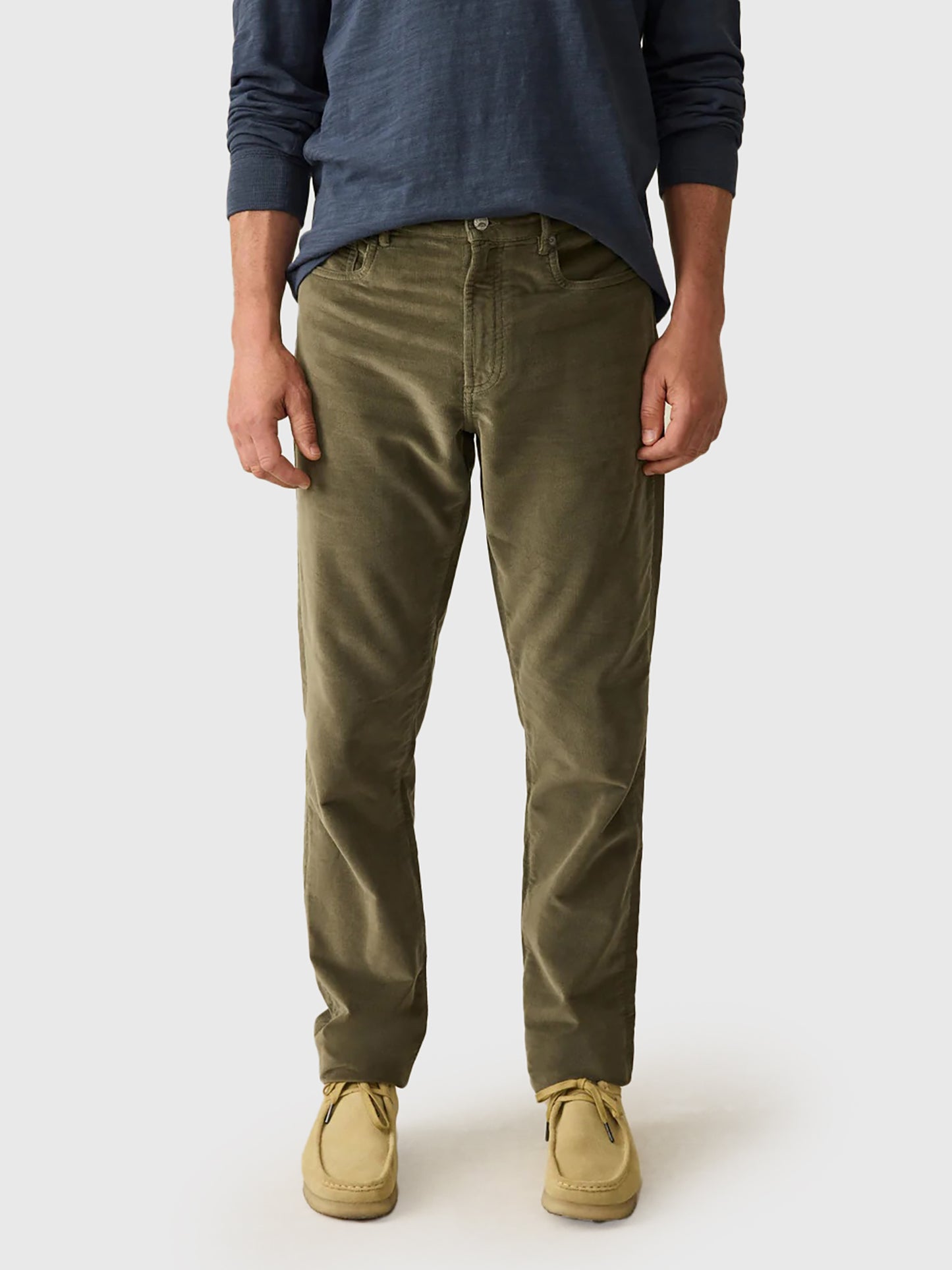 Faherty Brand Men's Stretch Terry Corduroy 5-Pocket Pant - Saint Bernard