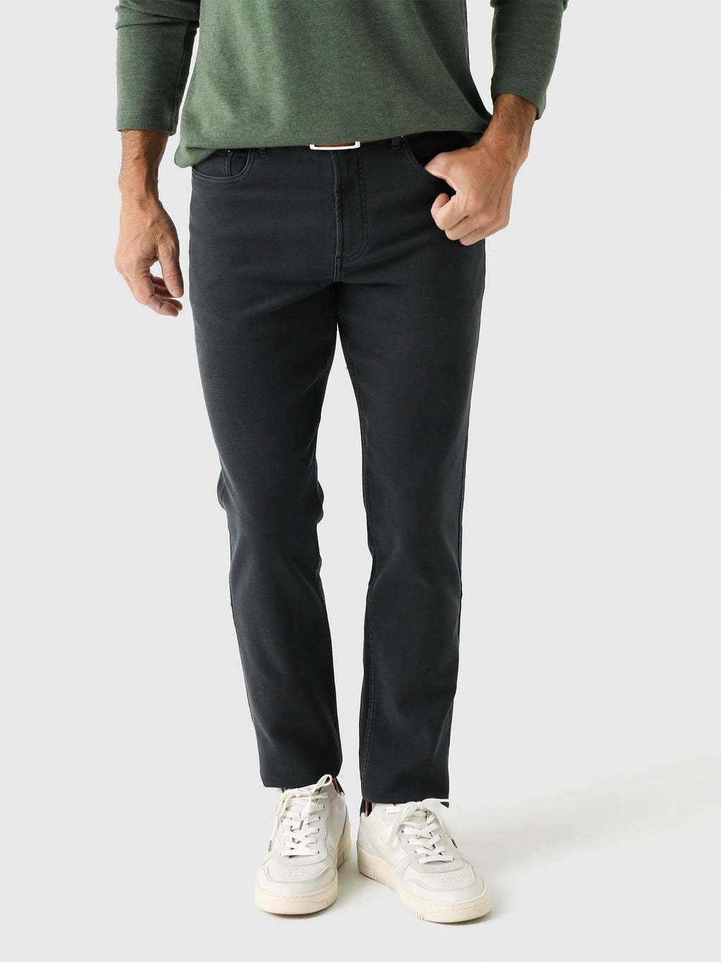 Faherty Brand Men's Stretch Terry 5-Pocket Pant - Saint Bernard