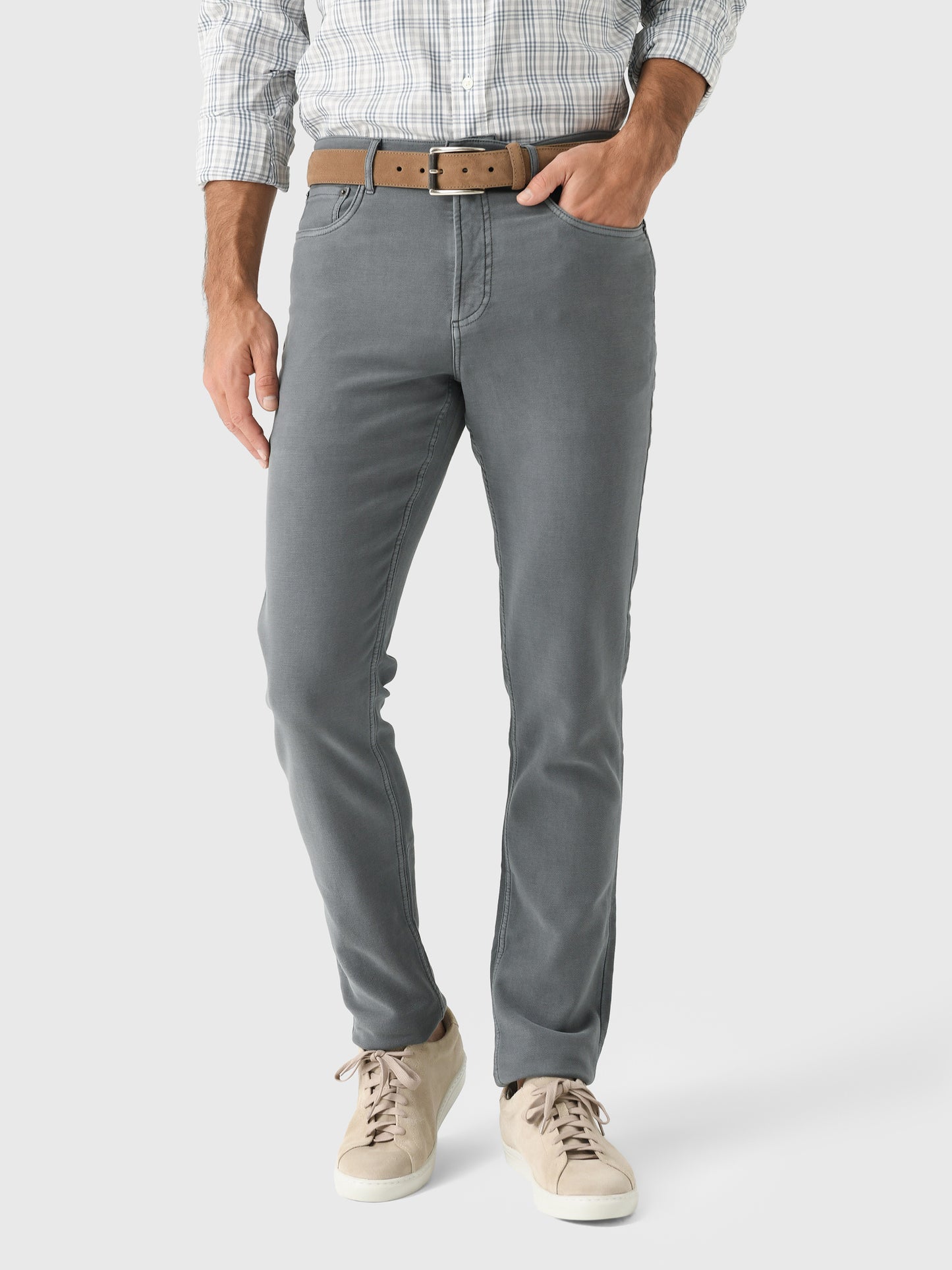 Faherty Brand Men's Stretch Terry 5-Pocket Pant - Saint Bernard