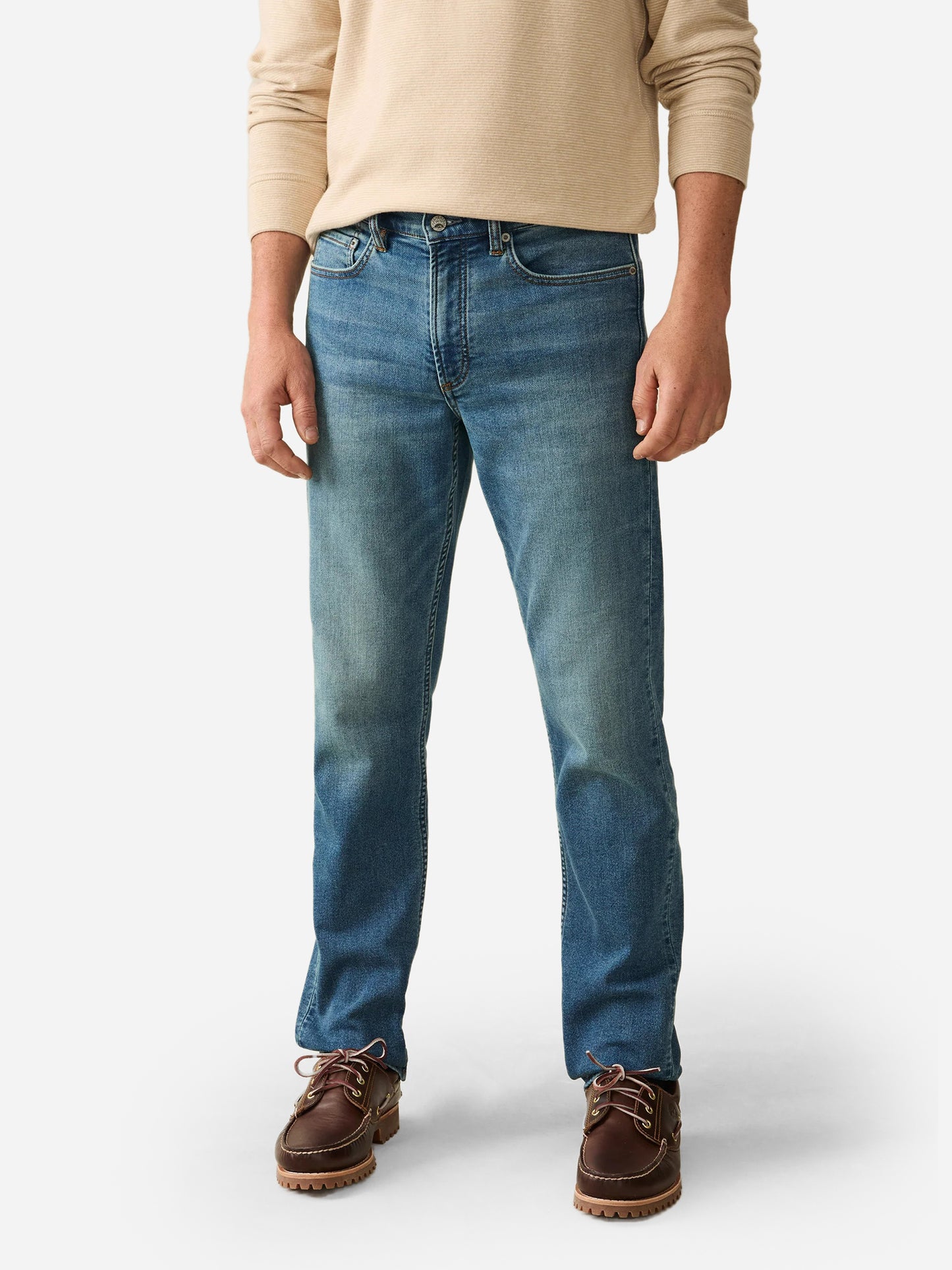 Faherty Brand Men's Stretch Terry Indigo 5-Pocket Pant - Saint Bernard