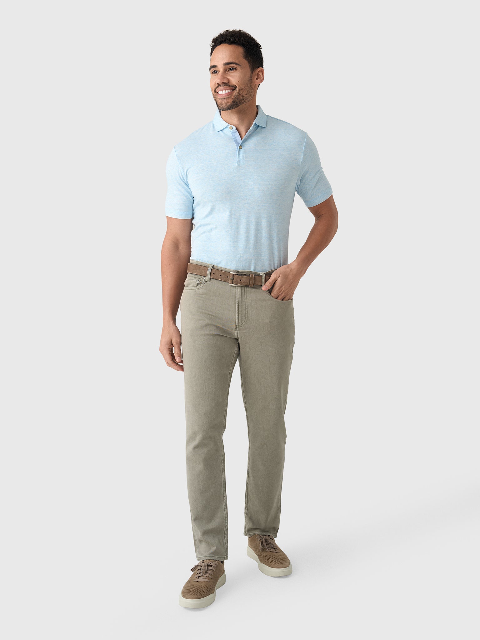 Faherty Brand Men's Stretch Terry 5-Pocket Pant - Saint Bernard