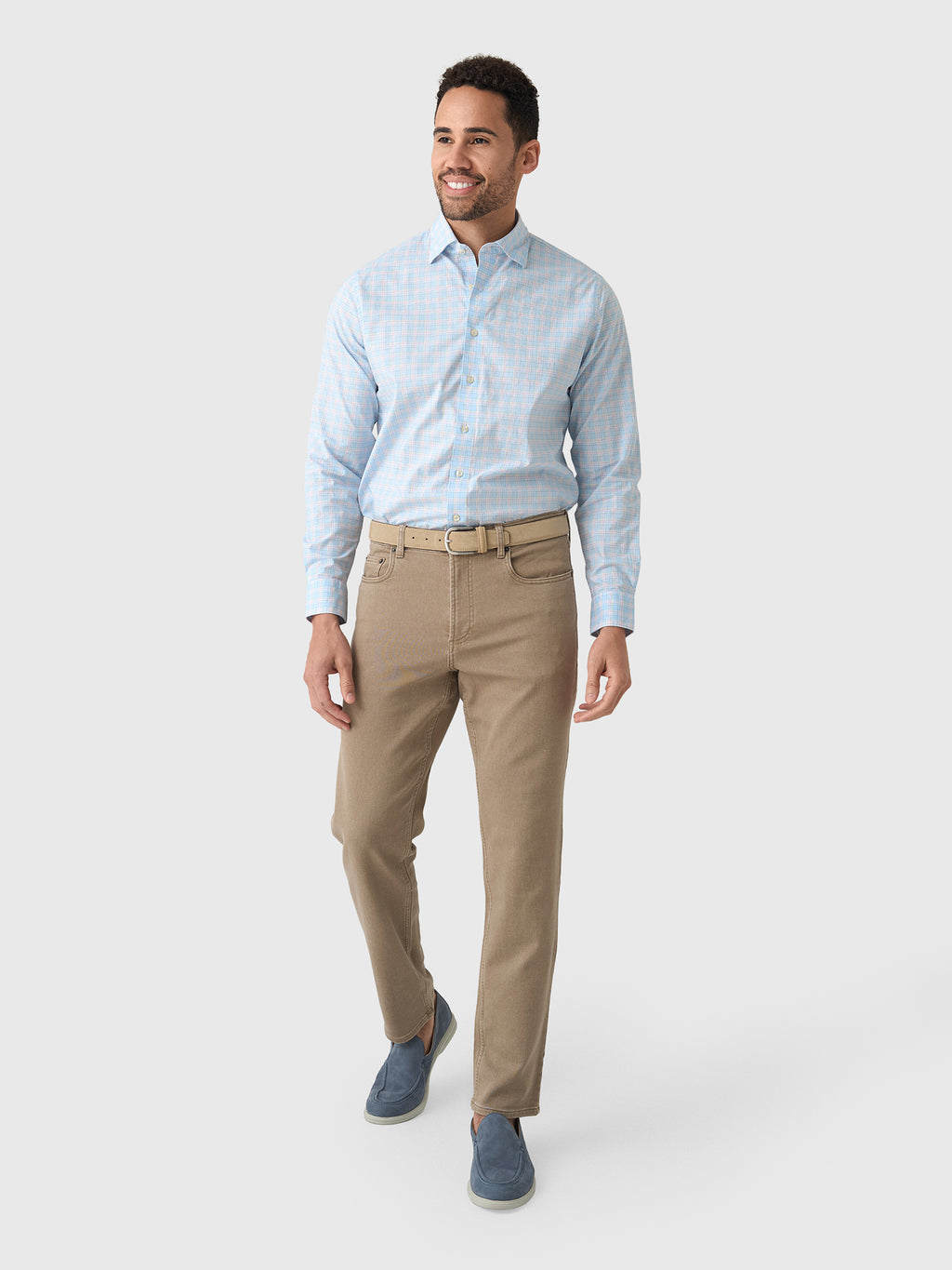 Faherty Brand Men's Stretch Terry 5-Pocket Pant - Saint Bernard