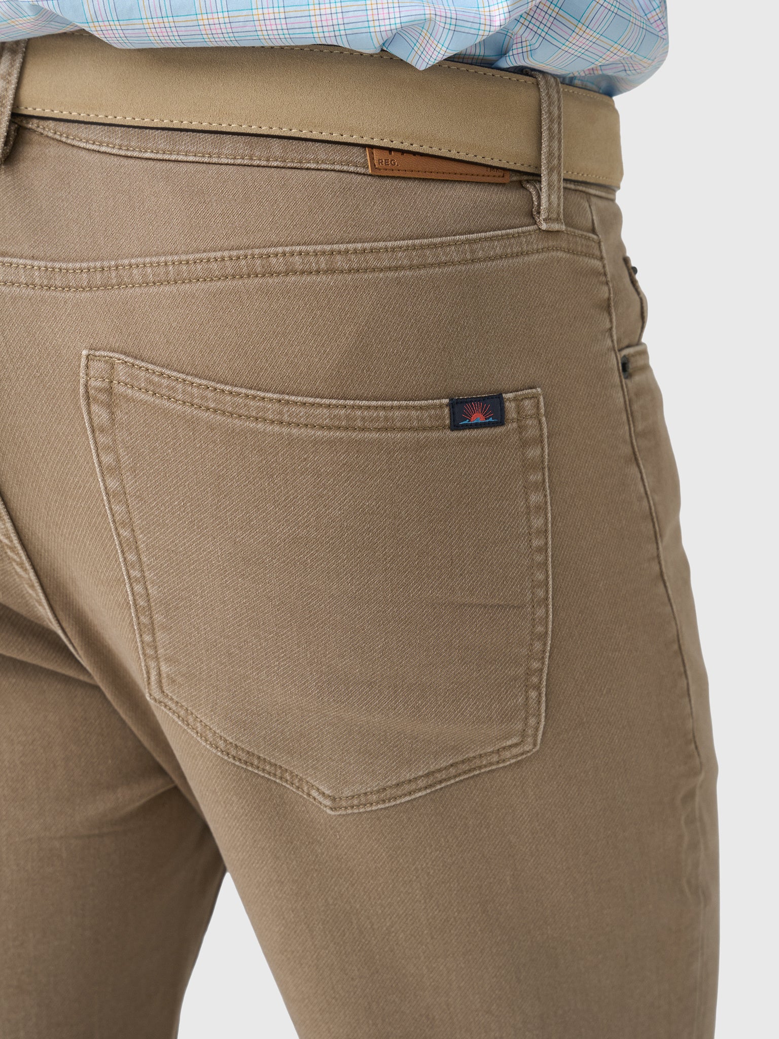 Faherty Brand Men's Stretch Terry 5-Pocket Pant - Saint Bernard