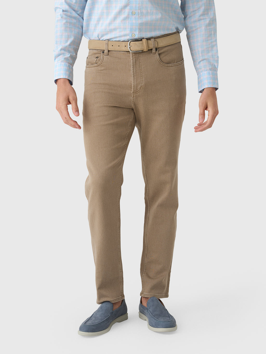 Faherty Brand Men's Stretch Terry 5-Pocket Pant - Saint Bernard