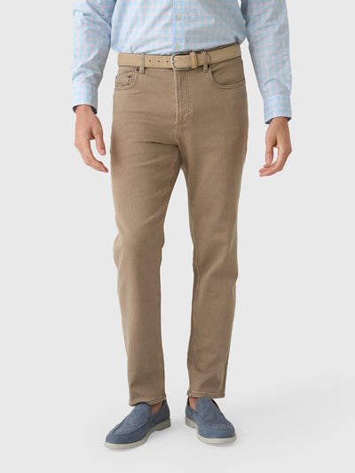 Faherty Brand Men's Stretch Terry 5-Pocket Pant - Saint Bernard