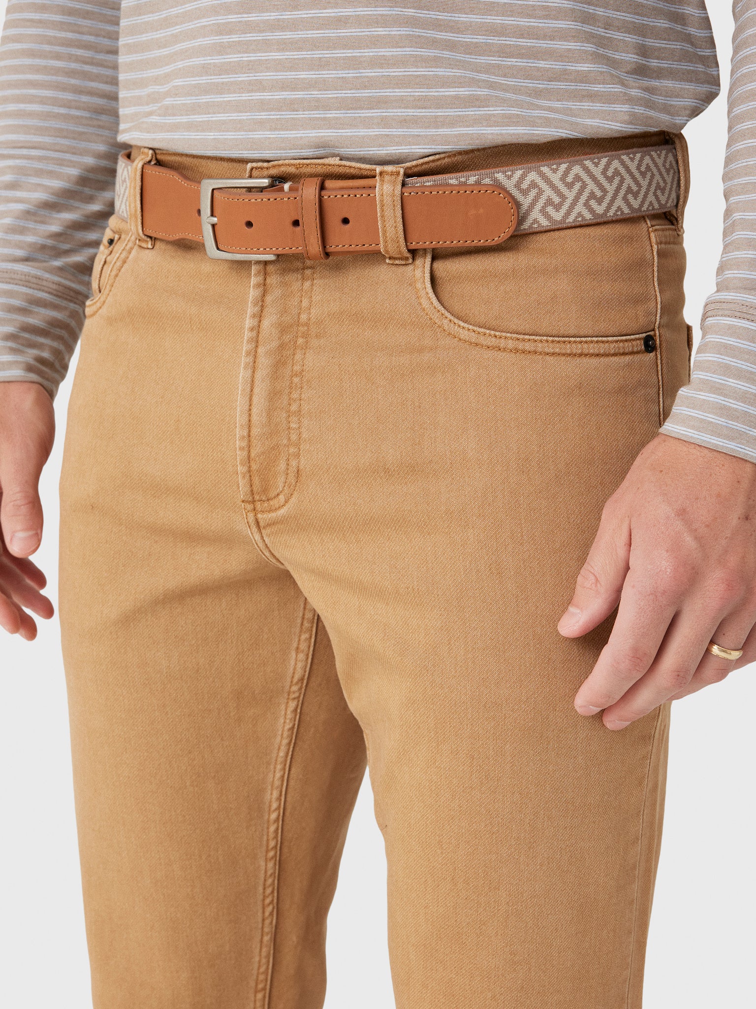 Faherty Brand Men's Stretch Terry 5-Pocket Pant - Saint Bernard