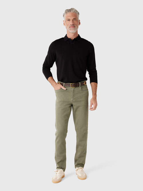 Faherty Brand Men's Stretch Terry 5-Pocket Pant - Saint Bernard
