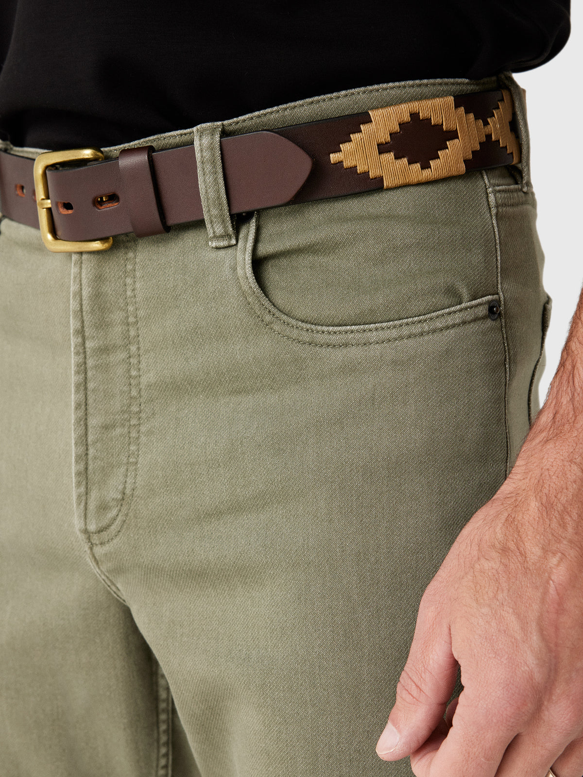 Faherty Brand Men's Stretch Terry 5-Pocket Pant - Saint Bernard