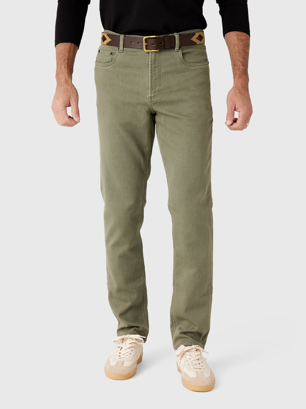 Faherty Brand Men's Stretch Terry 5-Pocket Pant - Saint Bernard