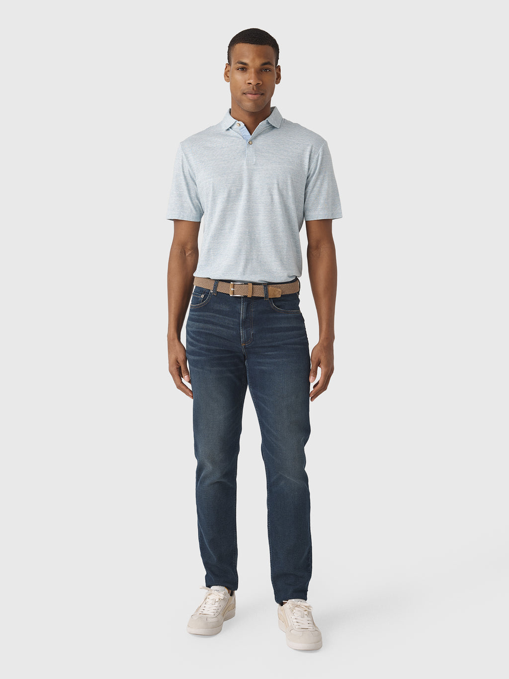 Faherty Brand Men's Stretch Terry Indigo 5-Pocket Jean - Saint Bernard