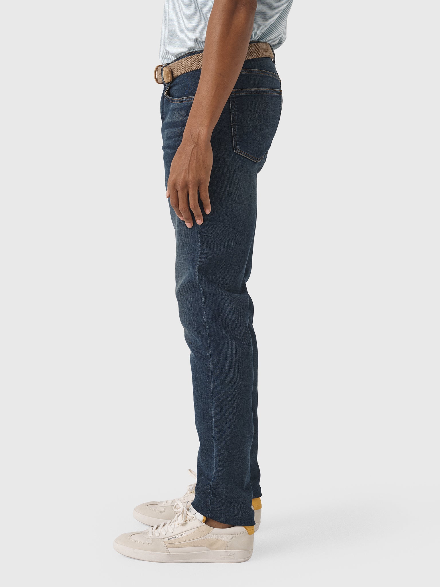 Faherty Brand Men's Stretch Terry Indigo 5-Pocket Jean - Saint Bernard