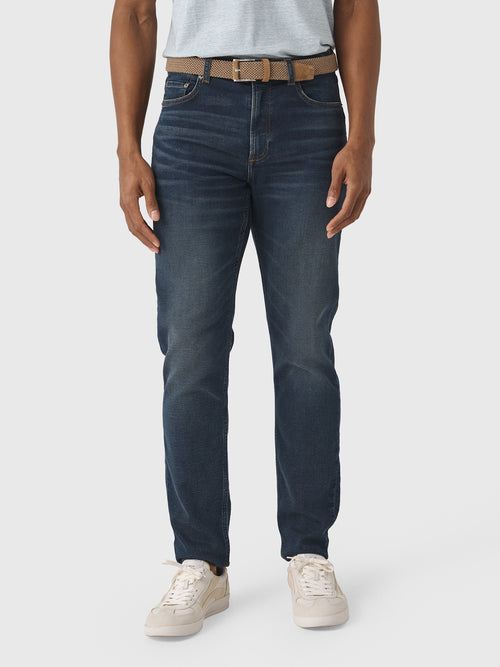 Faherty Brand Men's Stretch Terry Indigo 5-Pocket Jean