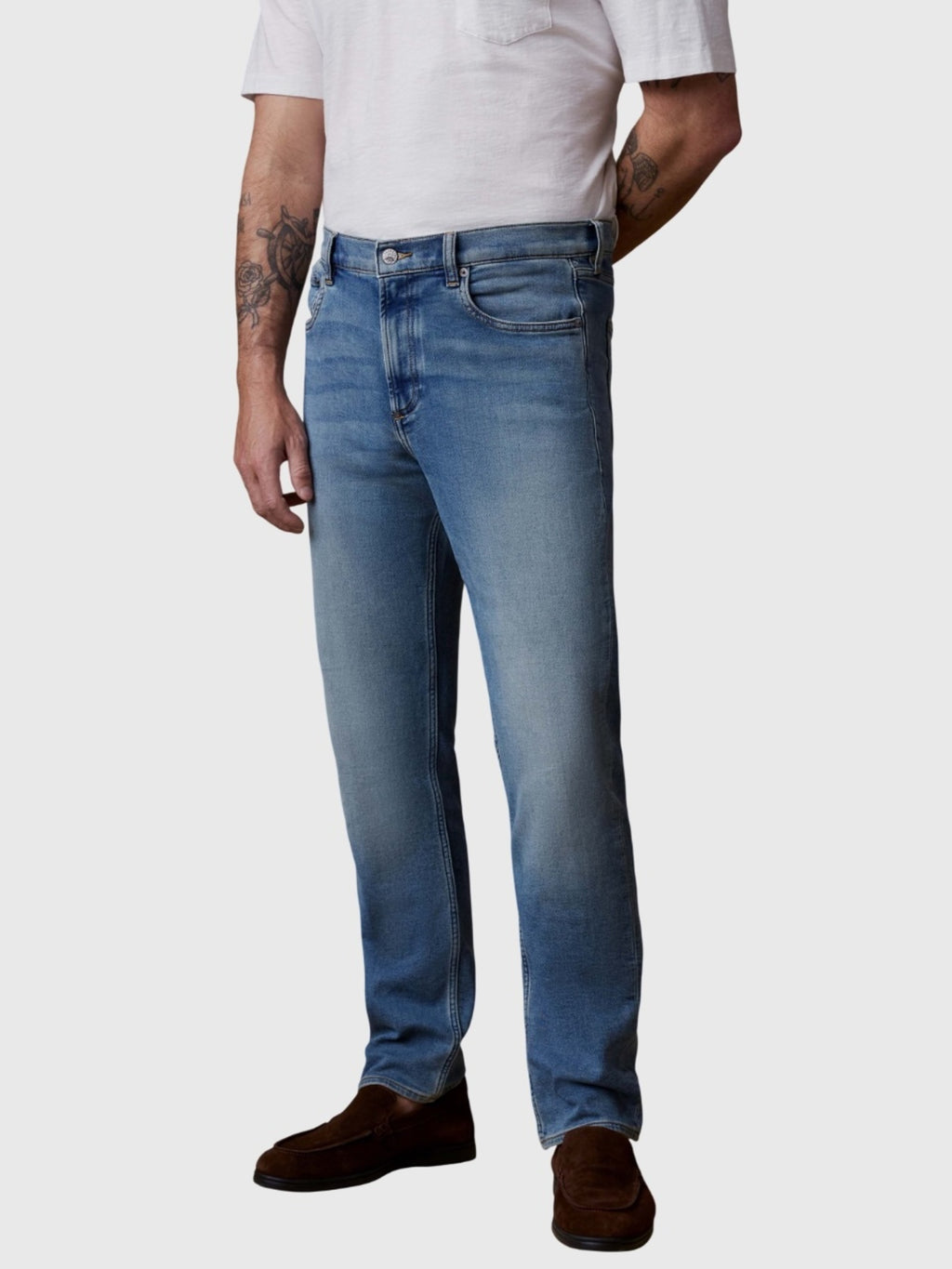 Faherty Brand Men's Stretch Terry Indigo 5-Pocket Jean - Saint Bernard