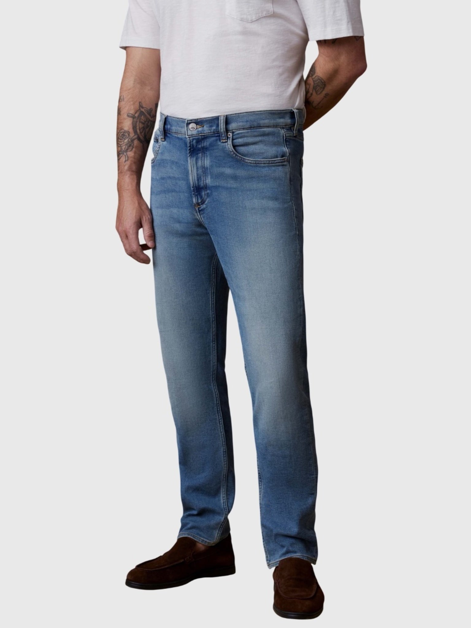 Faherty Brand Men's Stretch Terry Indigo 5-Pocket Jean - Saint Bernard