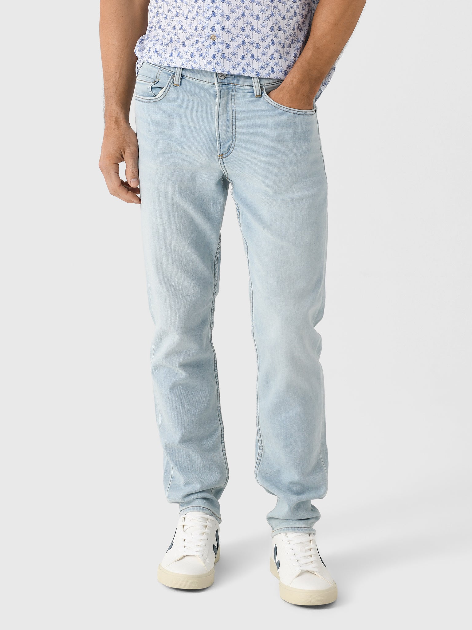 Faherty Brand Men's Stretch Terry Indigo 5-Pocket Jean - Saint Bernard