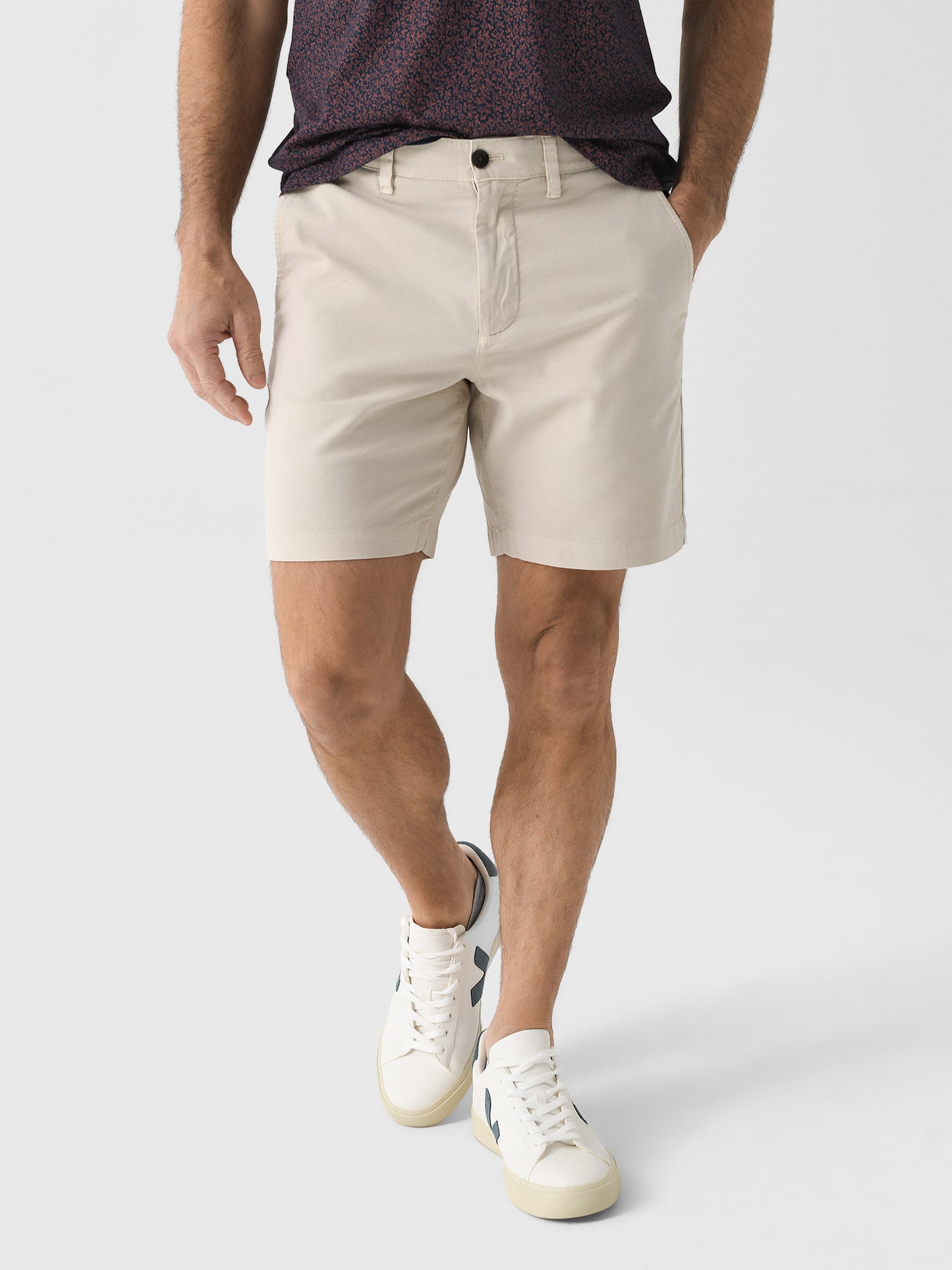 Faherty Brand Men's Essential Chino 8" Short - Saint Bernard