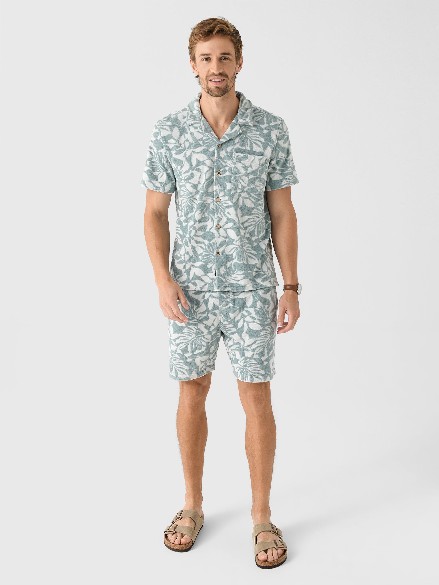 Faherty Brand Men's Cabana Towel Terry Sweatshort | $63.90 | Saint