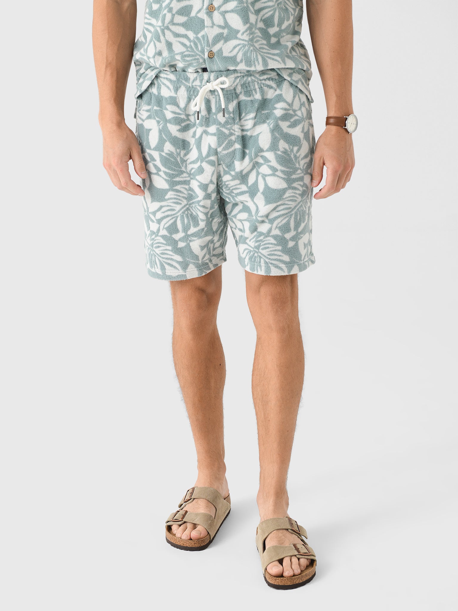 Faherty Brand Men's Cabana Towel Terry Sweatshort - Saint Bernard