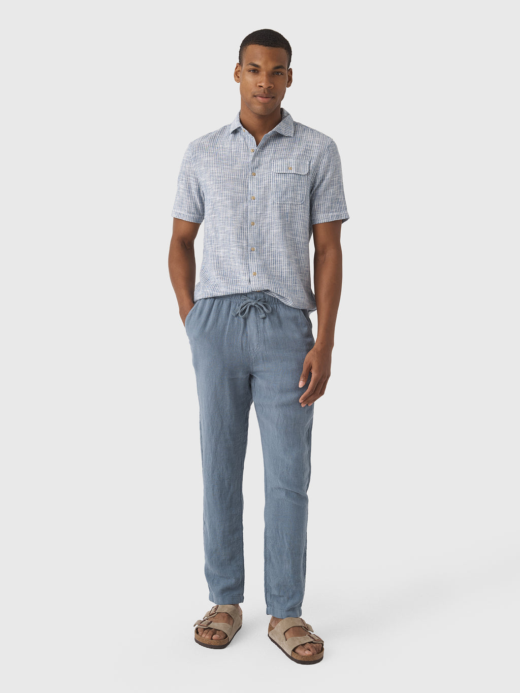 Faherty Brand Men's Linen Drawstring Pant - Saint Bernard