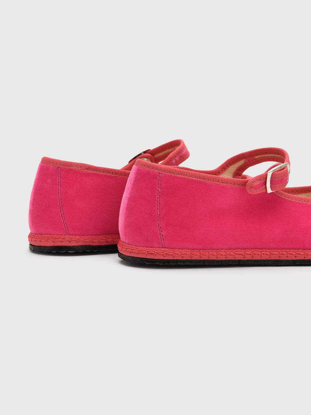 Vibi Venezia Women's Mary Jane Velvet Flat - Saint Bernard