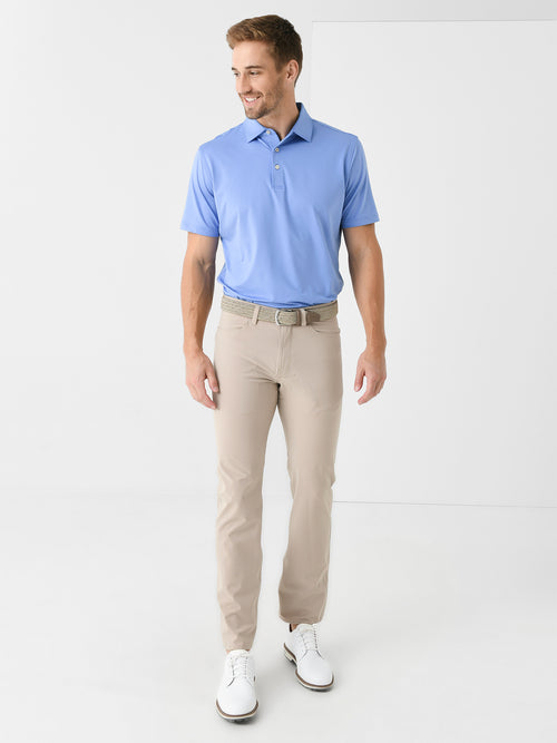Peter Millar Crown Sport Men's Solid Performance Jersey Polo