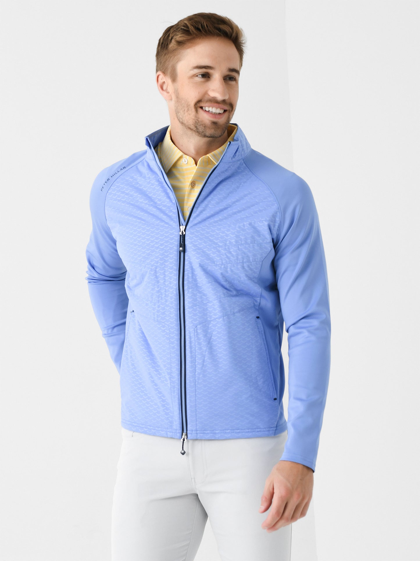 Peter Millar Crown Sport Men's Merge Elite Hybrid Jacket - Saint Bernard