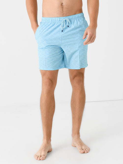 Peter Millar Crown Crafted Men's Ocean Traffic Swim Trunk