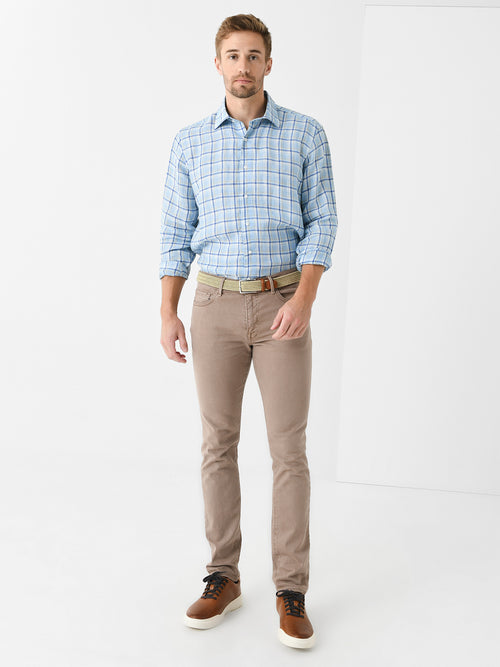 Peter Millar Crown Crafted Men's Woodlawn Linen Sport Shirt