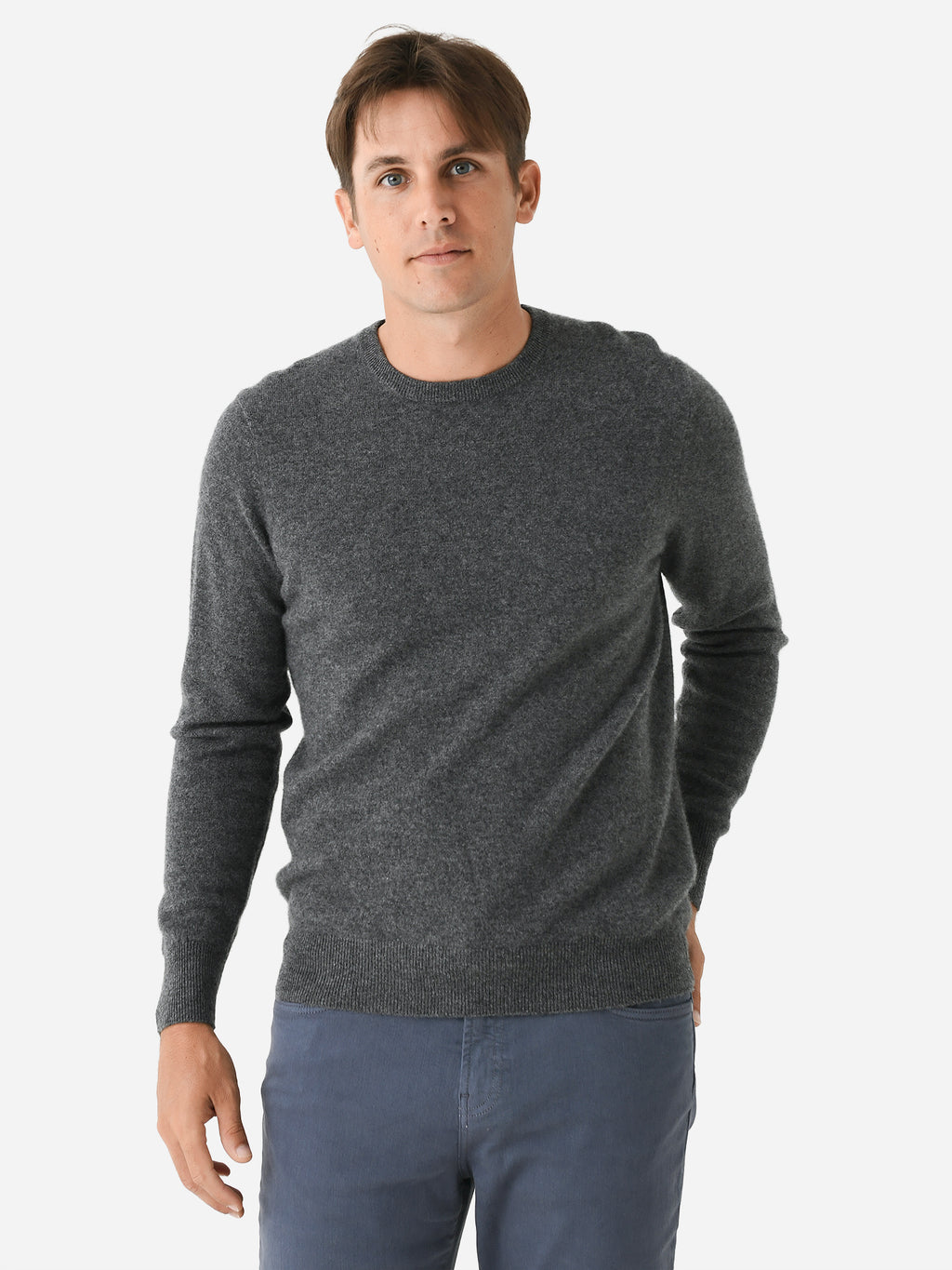 Naadam Cashmere Men's Crewneck Sweater - Saint Bernard