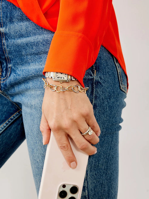 O-Venture Heart Chain Phone Wristlet