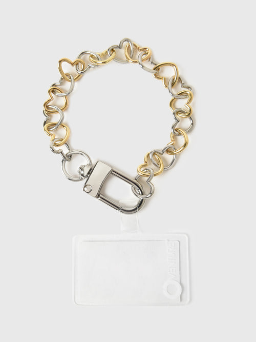 O-Venture Heart Chain Phone Wristlet