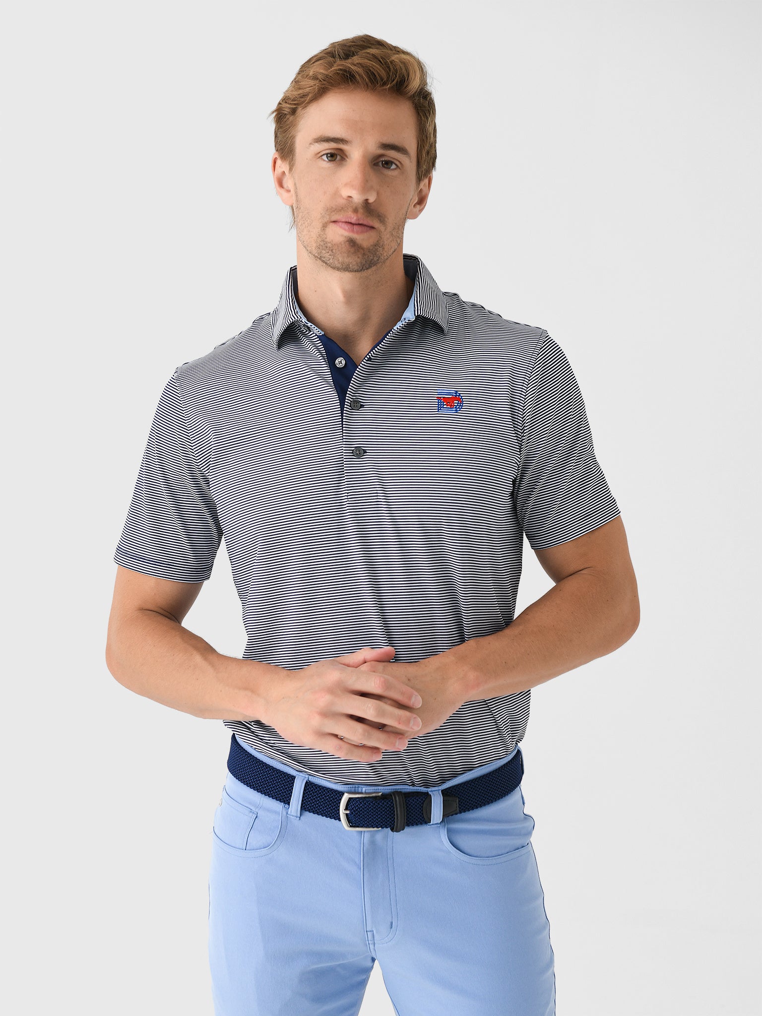 Greyson Men's Collegiate Saranac Polo - Saint Bernard