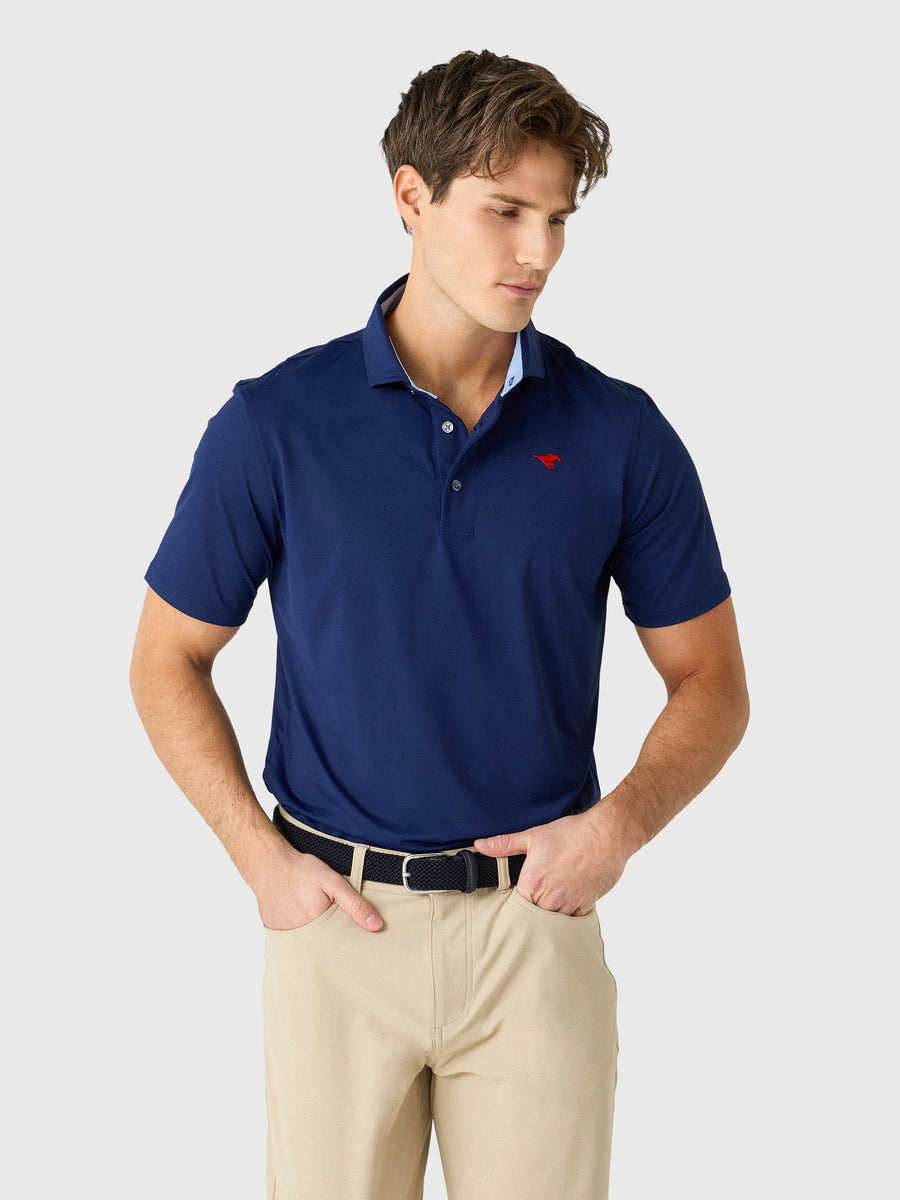 Greyson Men's Southern Methodist University Cayuse Polo - Saint Bernard