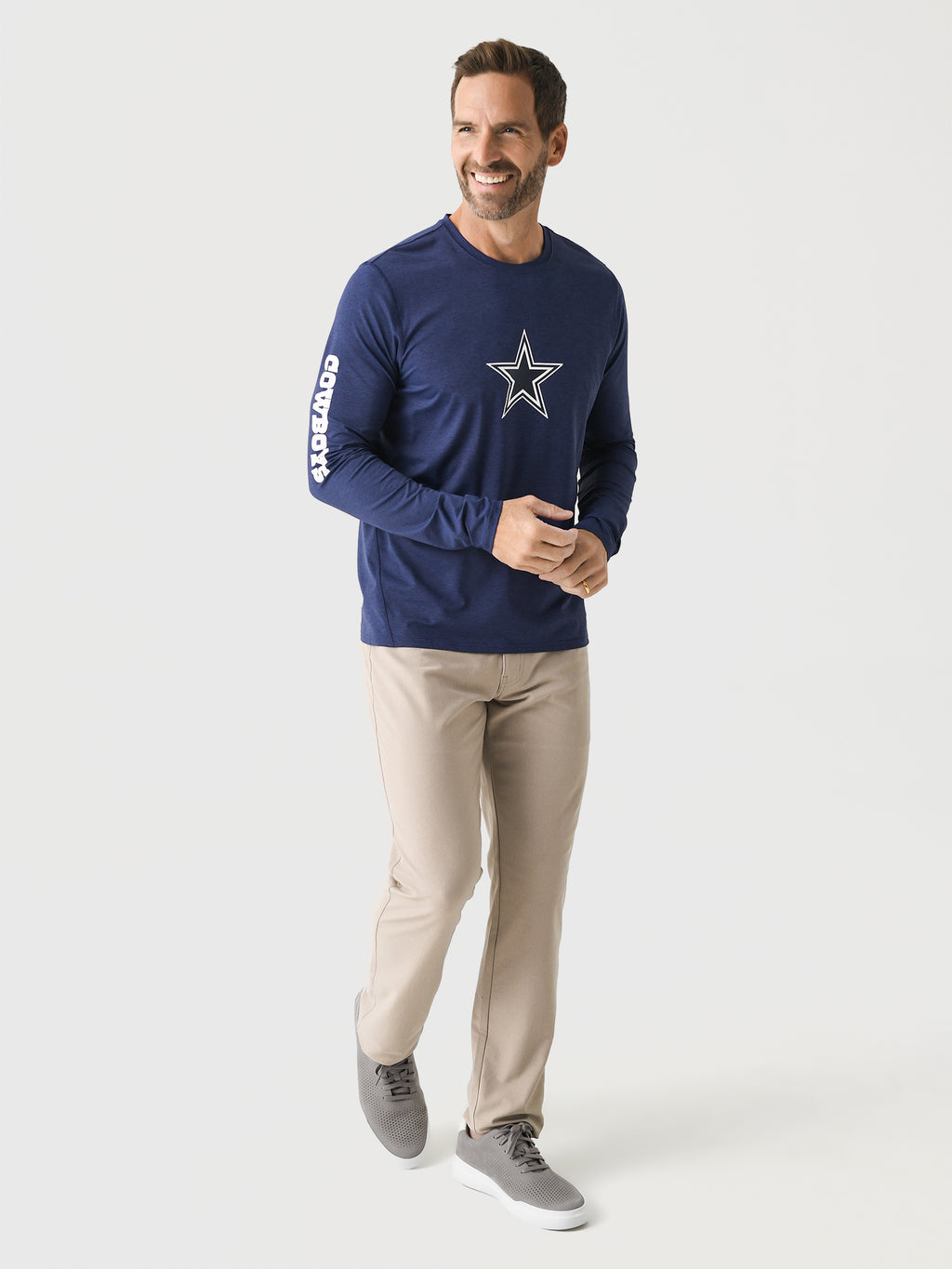 Greyson Men's Dallas Cowboys Guide Sport Long Sleeve Tee – Saint Bernard
