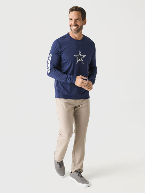 dallas cowboys dress shirt long sleeves Greyson Men's Dallas Cowboys Guide Sport Long Sleeve Tee – Saint Bernard