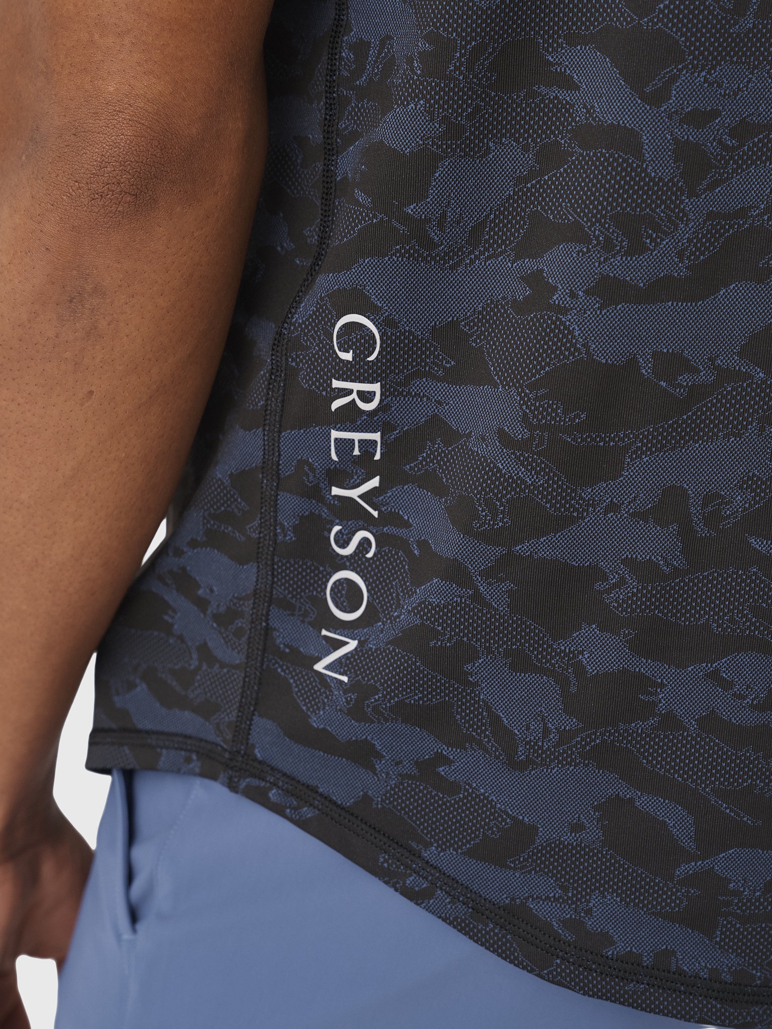 Greyson Men's Kennebec Wolfpack Camo Short Sleeve Sport Tee - Saint Bernard