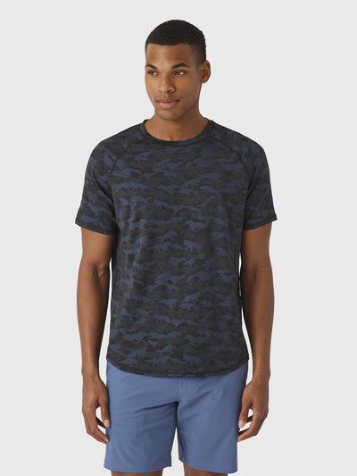 Greyson Men's Kennebec Wolfpack Camo Short Sleeve Sport Tee - Saint Bernard