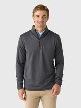 Greyson Men's Tate Herringbone Mockneck Quarter-Zip - Saint Bernard