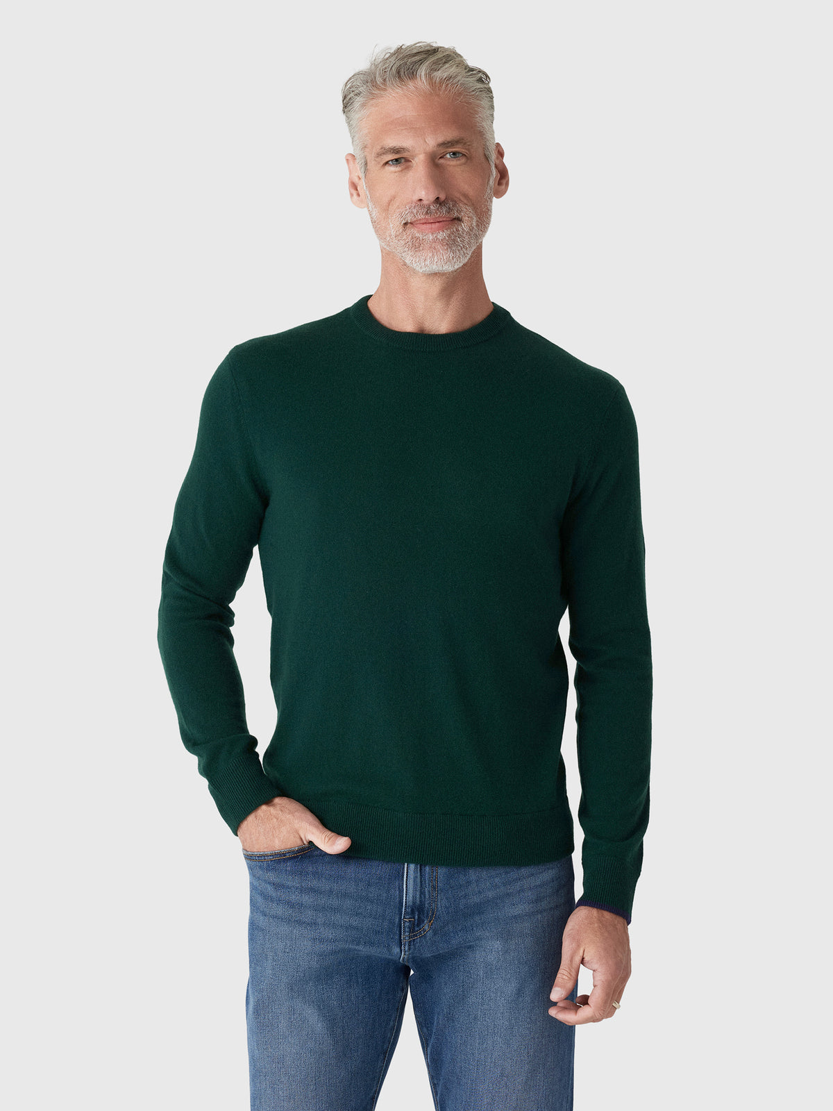 Greyson Men's Tomahawk Cashmere Crewneck Sweater - Saint Bernard