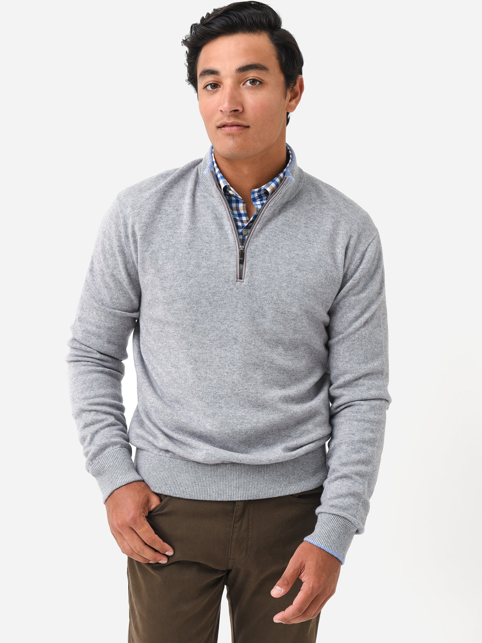 Greyson Men's Sebonack Quarter-Zip - Saint Bernard